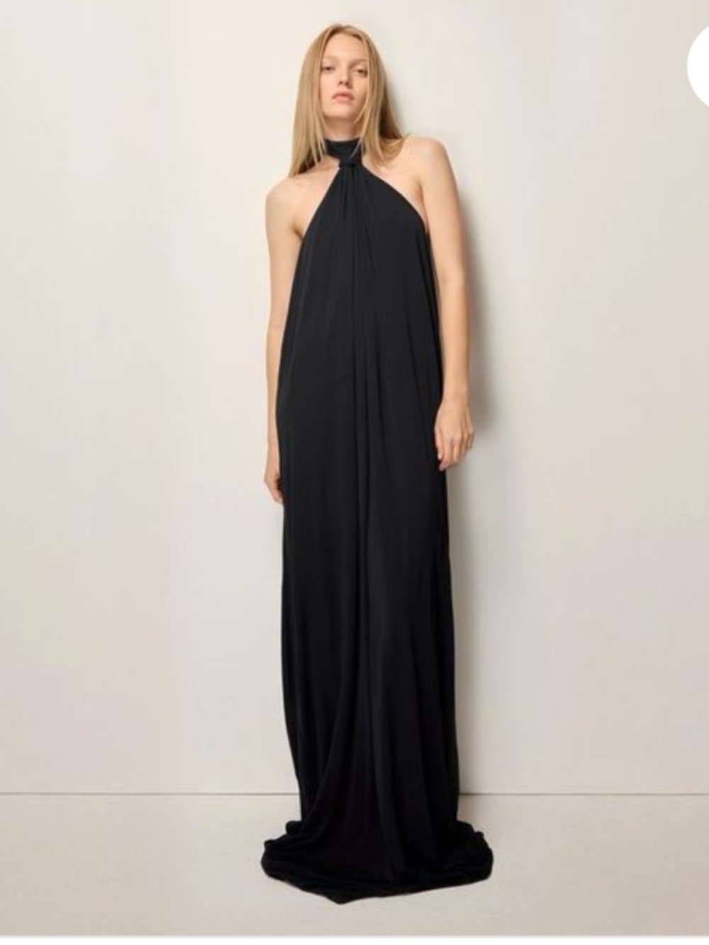 NWT KHY BLACK KNOT HALTER GOWN - SIZE SMALL - PERFECT CONDITION